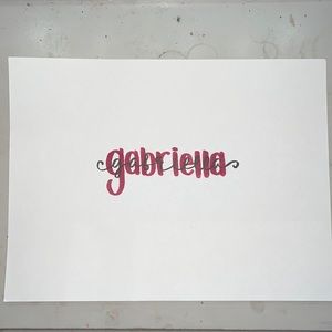 calligraphy name (gabriella)